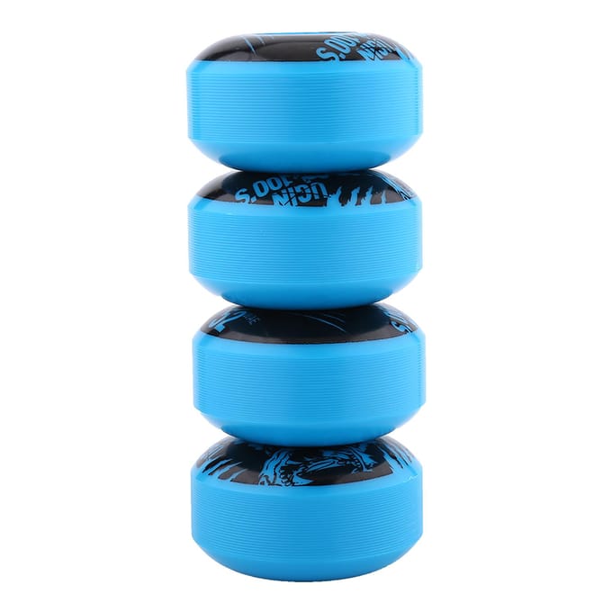 52mm x 30mm 4 stuks set Outdoor Klassiek Duurzaam PU Cruiser Longboard Skateboard Wielen   (blauw) black