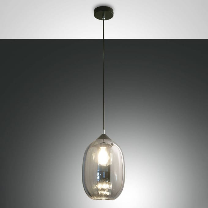 Fabas Luce Infinity hanglamp van glas, 1-lamp, Ø 20cm