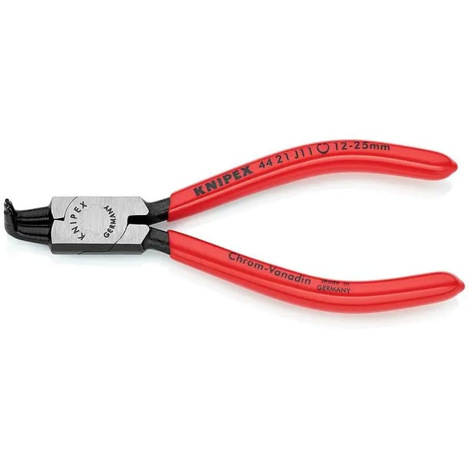 KNIPEX borgveertang J 11, voor gaten Ø 12-25 mm, schuine punten, chroom-vanadium-staal, zwart geatramenteerd