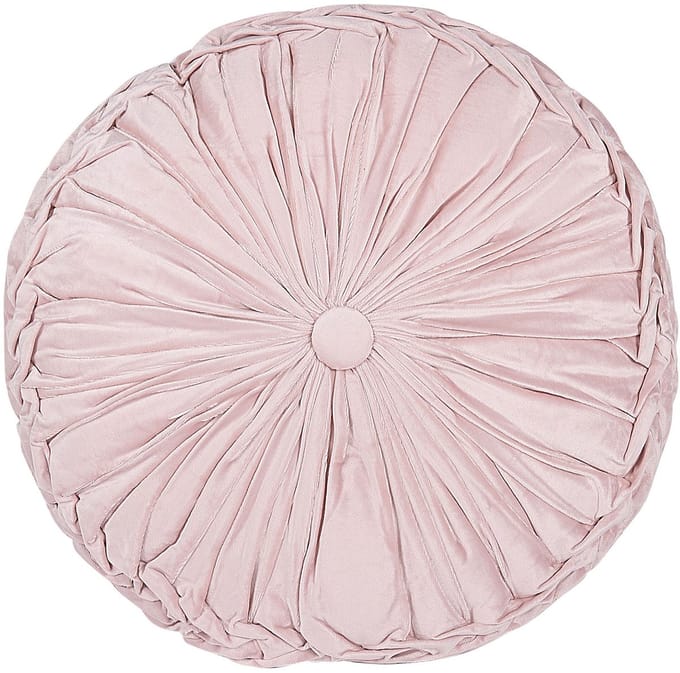 UDALA - Sierkussen - Pastelroze - 40 x 40 cm - Polyester