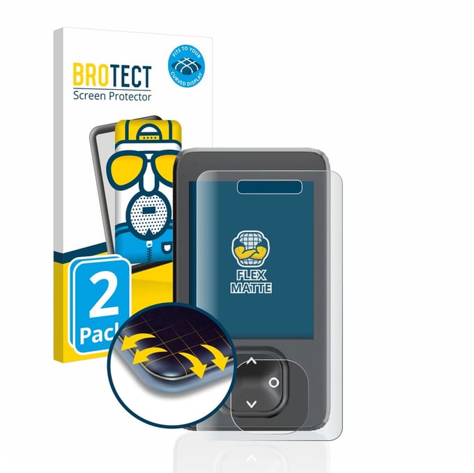 BROTECT - Screenprotector voor Dexcom G7 CGM - Folie Beschermfolie matte volledig dekking 2 Stuks