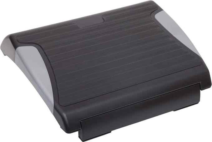 Functionele verstelbare en kantelbare voetensteun - ergonomisch zwart - 37 x 25 cm 9012590