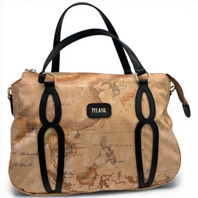 Alviero Martini 1 Classe Handtas Zachte bloemblaadjes Vrouwen zwart leer