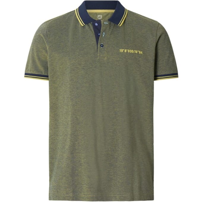 Jan Vanderstorm herren Poloshirt - 68/70 - geel - Plus Size
