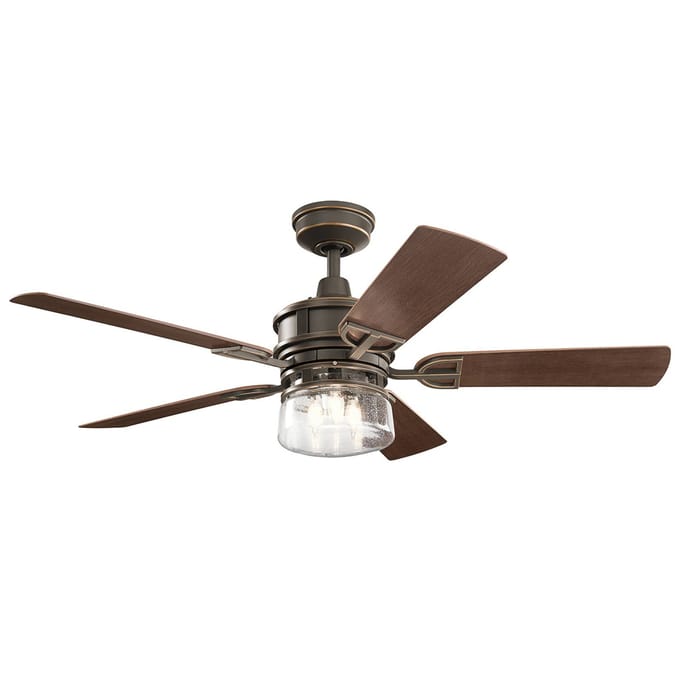 Plafondventilator met verlichting - Lyndon Patio - 52in / 132cm Fan - Olde Bronze