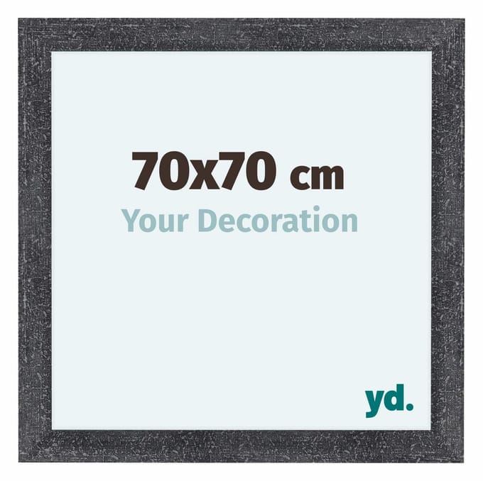Your Decoration - Fotolijst 70x70 cm - MDF - Grijs Geveegd - Como