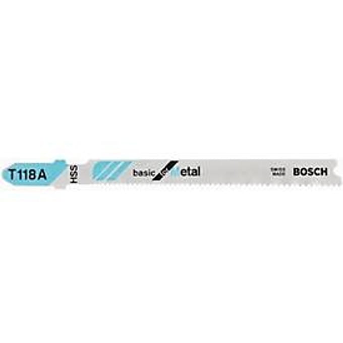 Bosch Accessories 2608631013 Decoupeerzaagblad T 118 A Basic for Metal, verpakking van 5 stuks 5 stuk(s)