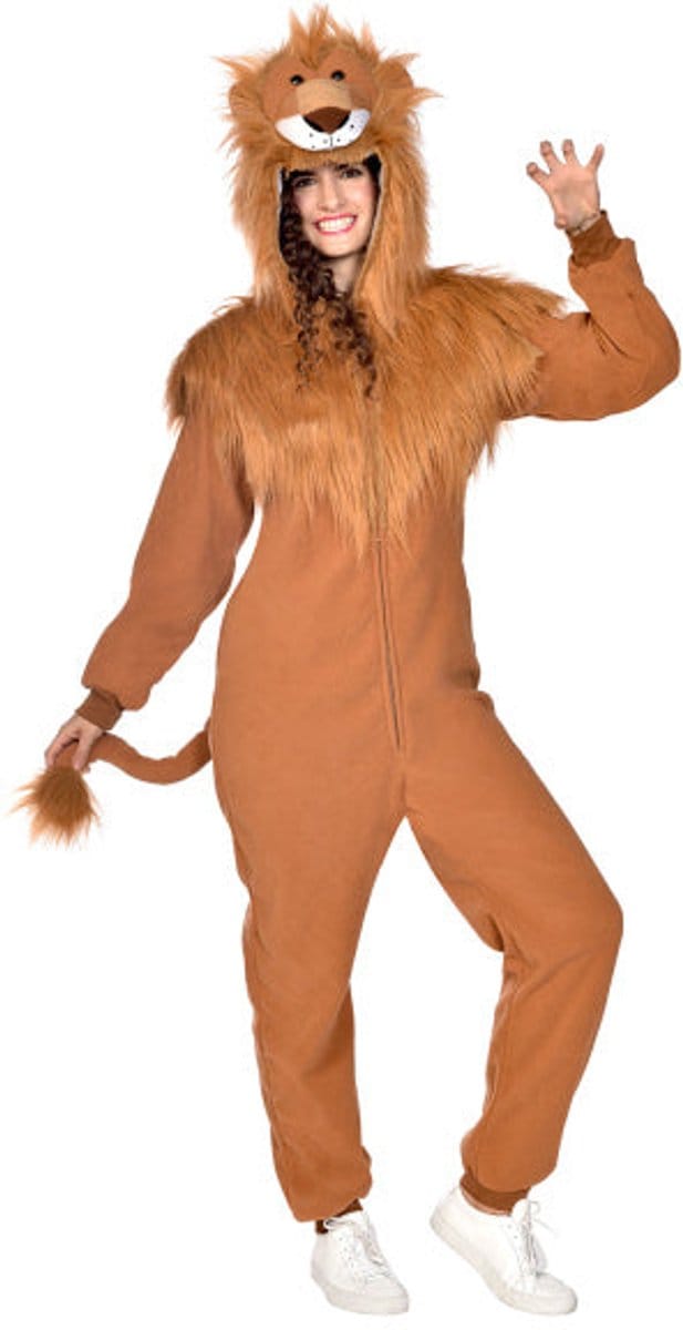 Leeuw Onesie Plush Volwassenen - Maat S