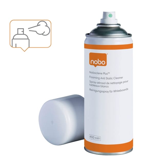 Nobo Noboclene Whiteboard Schuimende Reiniger - 400ml Sprayflacon