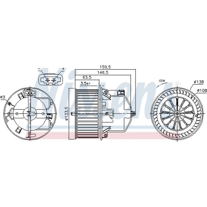 Interieurventilatie NISSENS 87761