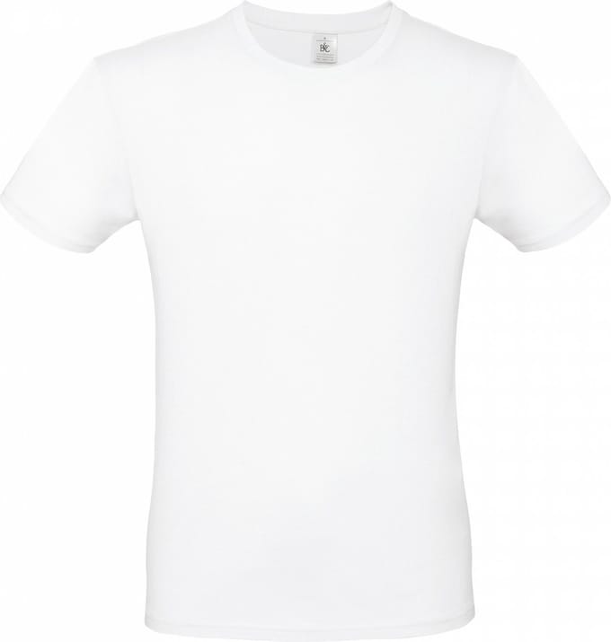 B&C T-shirt wit met ronde hals - maat 4XL