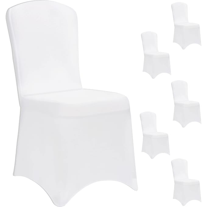 Detex Stoelhoes Set van 6 - Stretch 80 tot 110cm Universeel - Wit