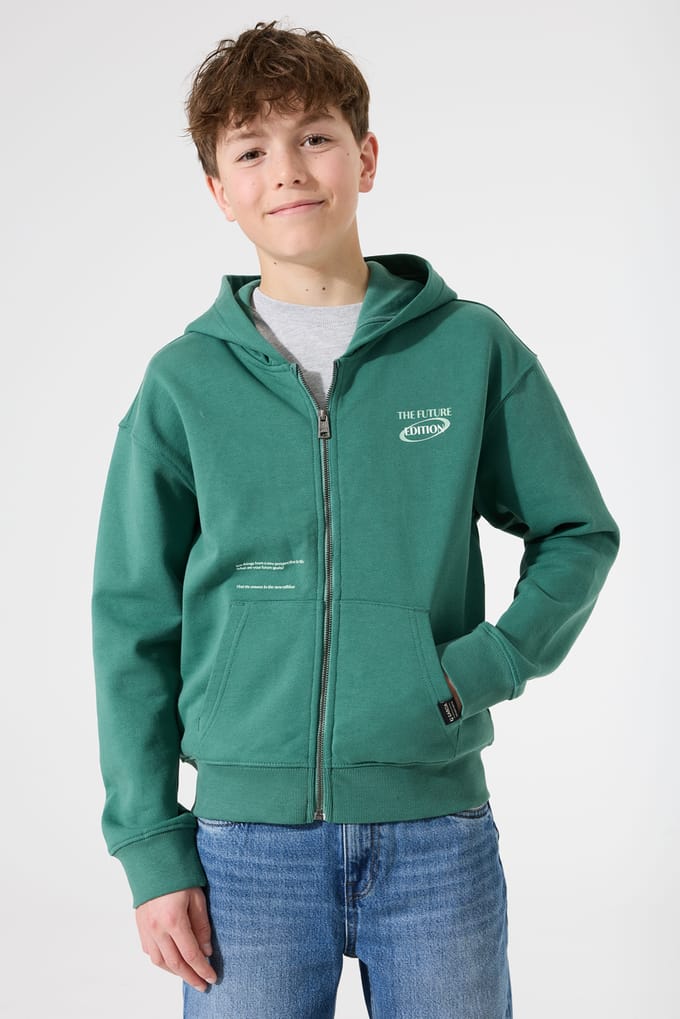 GARCIA Jongens Print Vest Groen Lange mouw