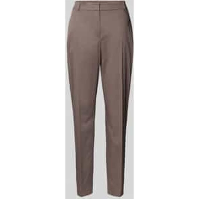 Slim fit stoffen broek met persplooien
