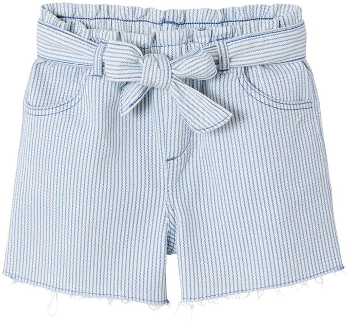 Vertbaudet Short voor meisjes van twill met riem om te knopen