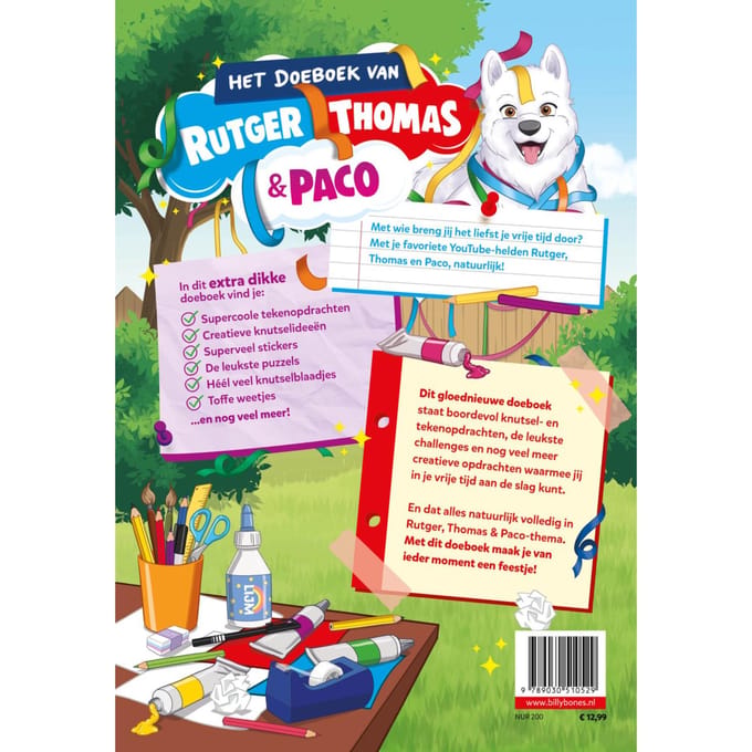 Het Doeboek Van Rutger, Thomas & Paco - De Avonturen Van Rutger, Thomas En Paco - Rutger Vink