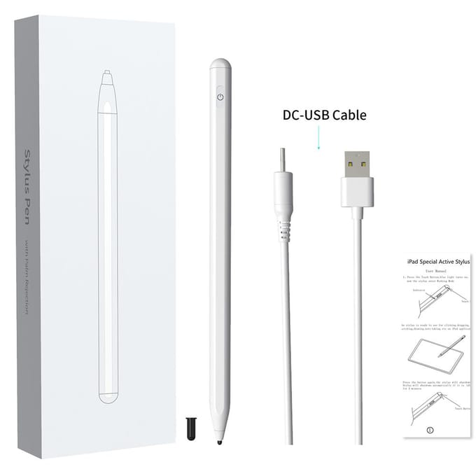 Actieve capacitieve pen Styluspen met magnetische adsorptie Gevoelige aanraking Glad schrijven Compatibel