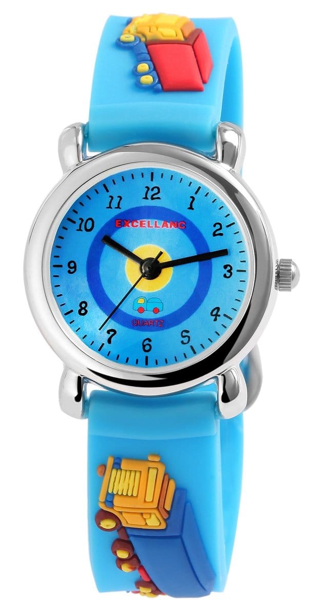 EXCELLANC Excellanc kinderhorloge zilverkleurig, Mineralglas