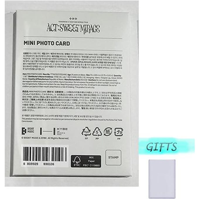 Ensemble de mini-cartes photo TXT (LOI: DOUX MIRAGE) white