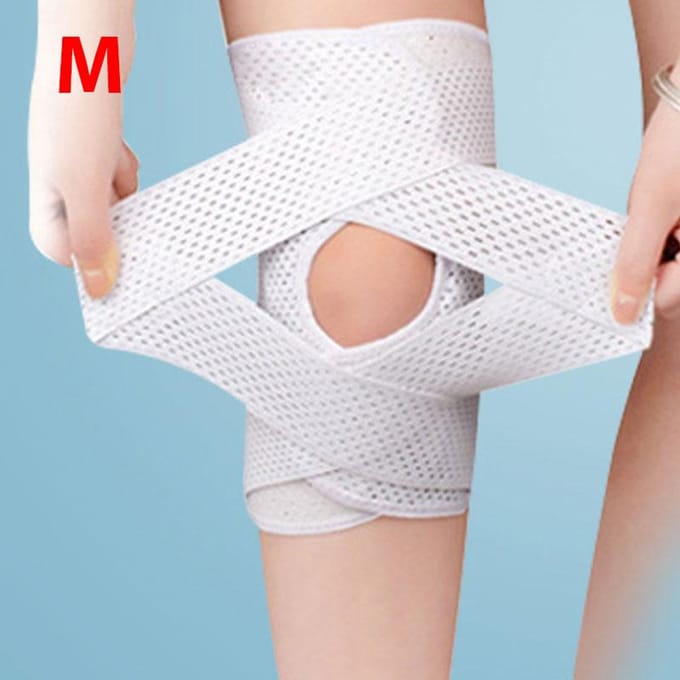1 Stuk Ademende Kniebrace met Zijdelingse Stabilisatoren