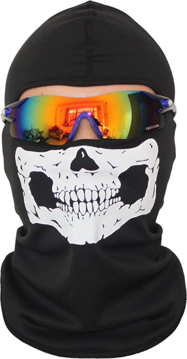 Bivakmuts Ski Muts Skull Muts met schedel print