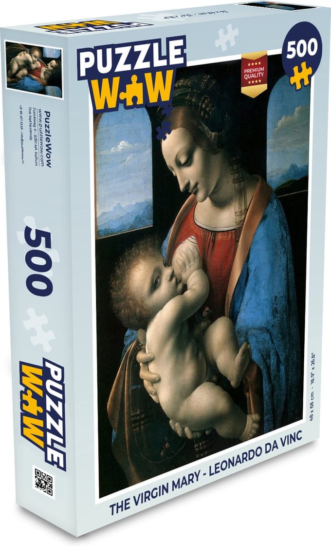 Puzzel The virgin Mary - Leonardo da Vinci - Legpuzzel - Puzzel 500 stukjes