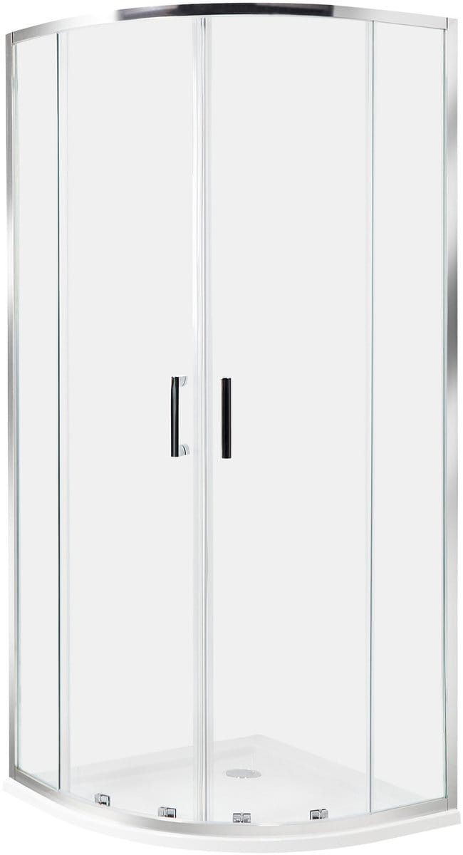 JUKATAN - Douchecabine - Zilver - 80 x 80 x 185 cm - Veiligheidsglas