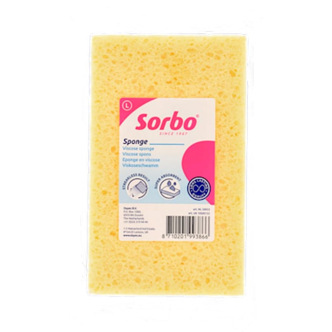Sorbo Viscose Spons Large – Extra Absorberend & Duurzaam – Voor Streeploos Schoonmaken