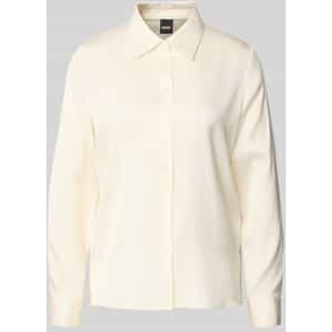 Regular fit blouse met lange mouwen van zijdemix model 'BONYA'