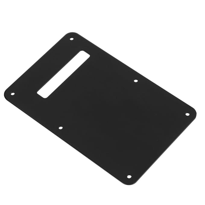 Pickguard Cache Cavité Trémolo Plaque Arrière pour Guitare Électrique Style ST (Noir) gray