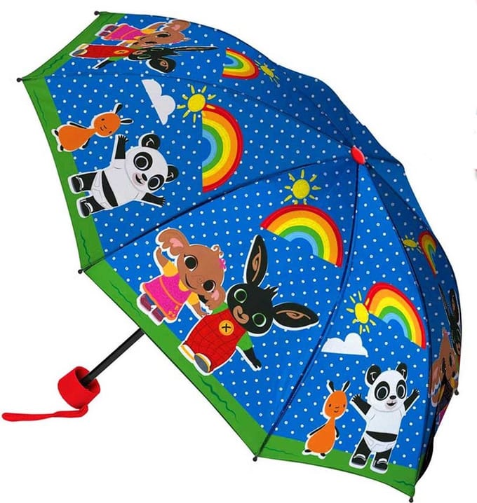 Bing Bunny Paraplu, Rainbow - Ø 90 x 24/55 cm - Polyester