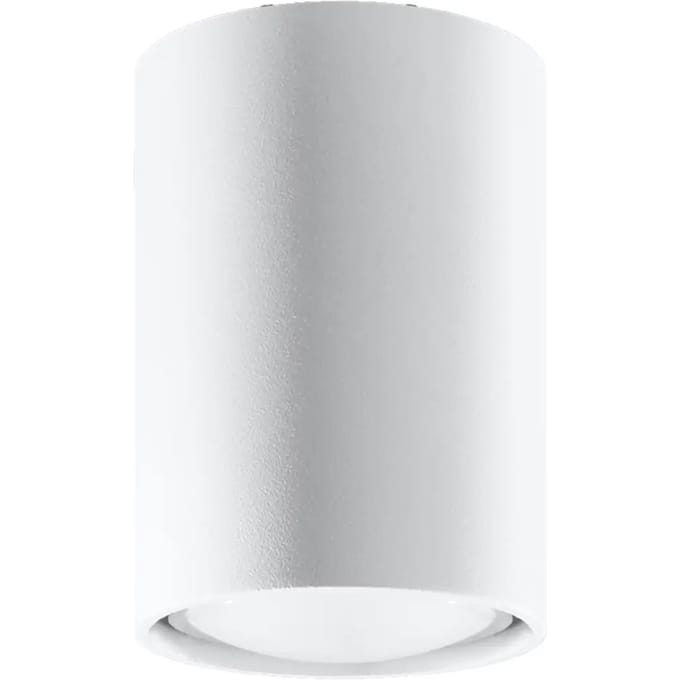 Sollux Lighting Plafondlamp Lagos - GU10 - wit - staal - 10x6x6cm