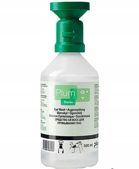 Oogspoelfles met oogschaal plum - 500ml