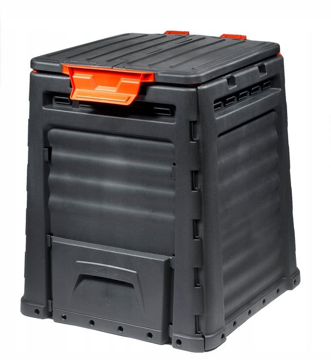Compostvat Keter Eco Compostbak 320L - Kleppen voor 2 zijden