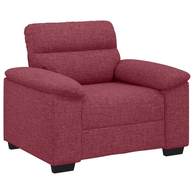vidaXL - Bankstoel - Wijnrood - 100x81x84 - cm - Stof