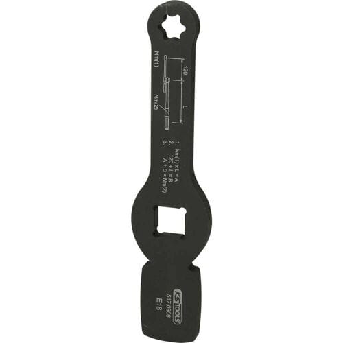 KS Tools 517.0908 3/4 slag-Torx-E-sleutel met 2 slagvlakken, E18