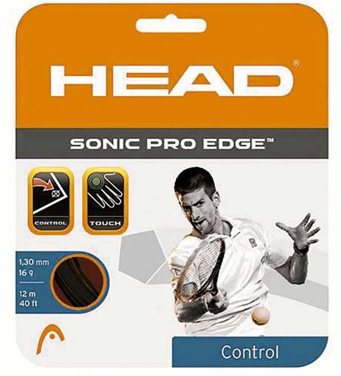 Merkloos Polyester Tennis String - Antraciet 1.25mm 12m