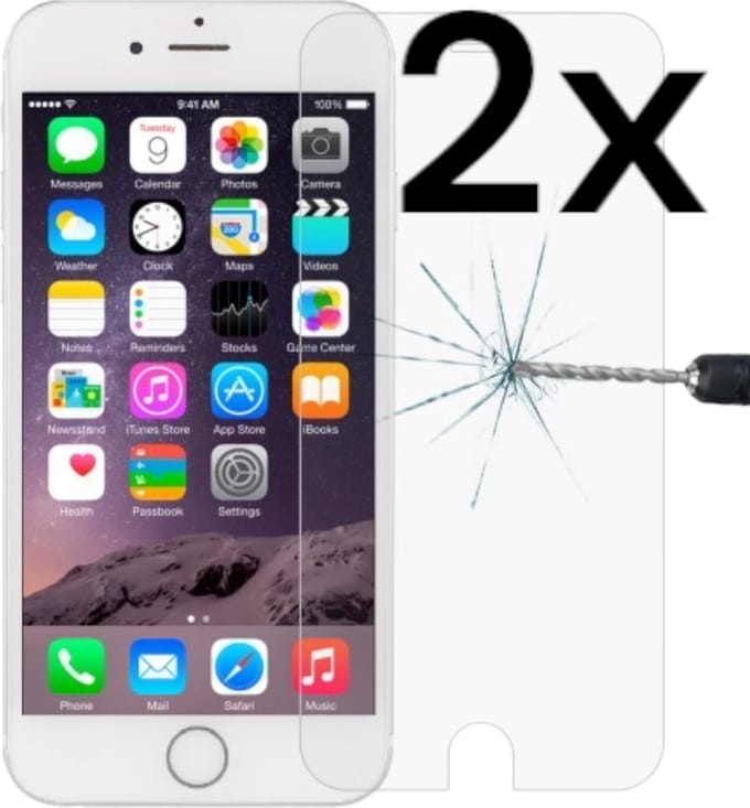 iPhone 5C/5/5S + Gratis screenprotector- Temperend gals- Beschermglas- geharde glas