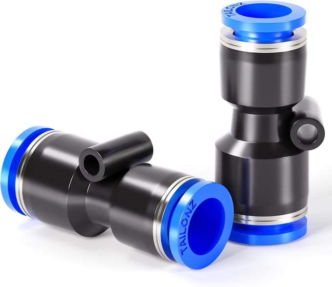 Pneumatische Rechte Buis Verloopstukken 'Push to Connect' 16mm x 14mm (Set van 10)