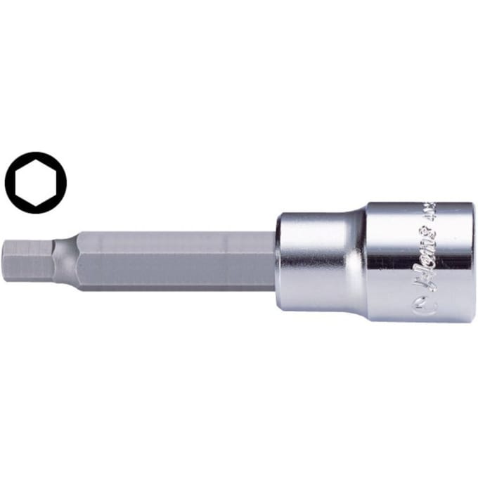 Zeskantig inzetstuk HANS 1/2 inch 10 mm lang (100mm)