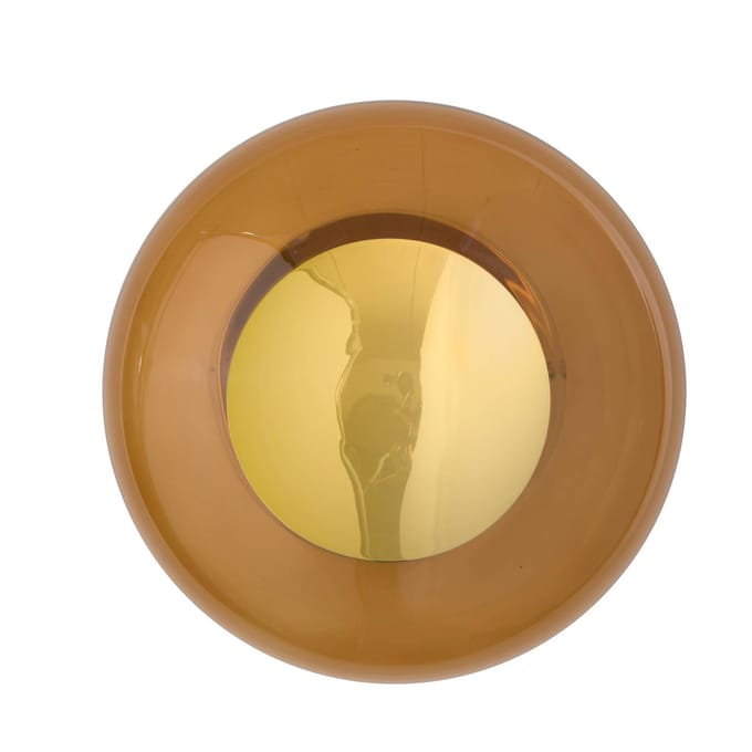 EBB & FLOW wandlamp Horizon Surface, bruin, glas, Ø 21 cm