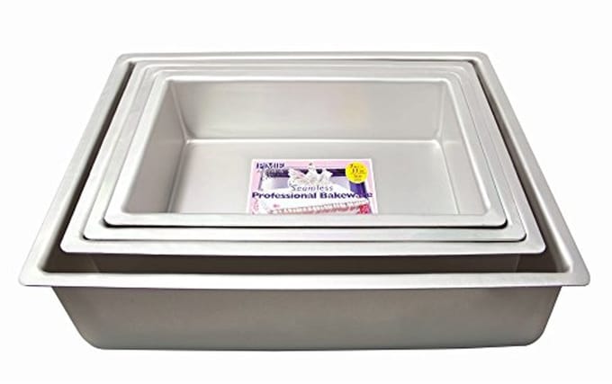 Oblong Cake Pan 7 x 11 x 3 Inch - Aluminium, Diep