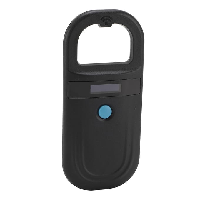 Scanner de puce électronique pour animaux de compagnie, lecture à double fréquence, interface USB, rechargeable, portable, pour animaux, chiens et chats noir