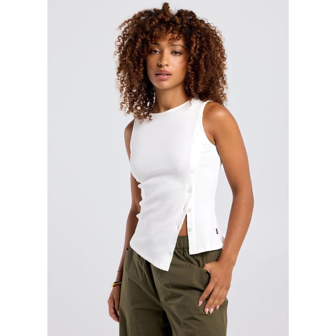 America Today Gabria Off White Maat: XL | Mouwloze Tops Outlet | Dames | Wit