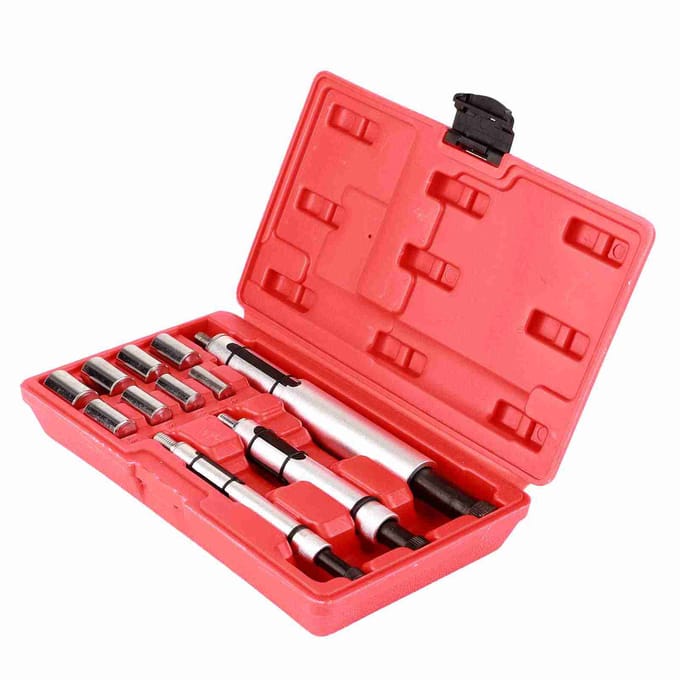 Kit d'outils d'alignement d'embrayage universel 11 pièces Outil complet de réparation automobile pour le centrage de l'embrayage red