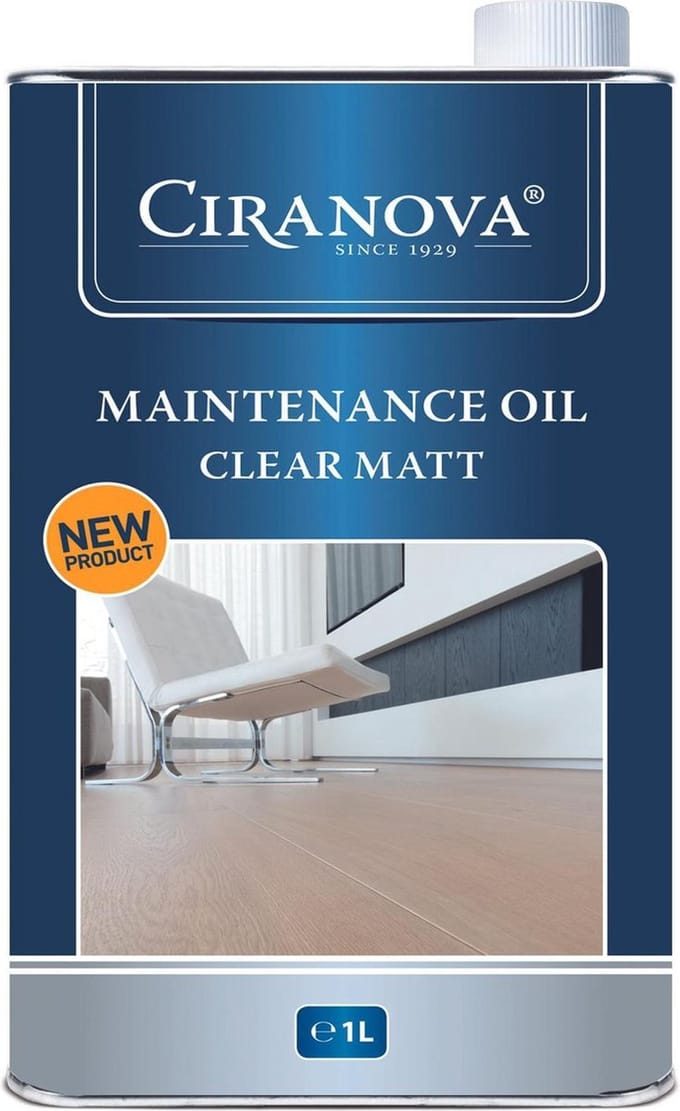 Ciranova Onderhoudsolie - 1 l - Extra mat - 60 m²/l - Kleurloos