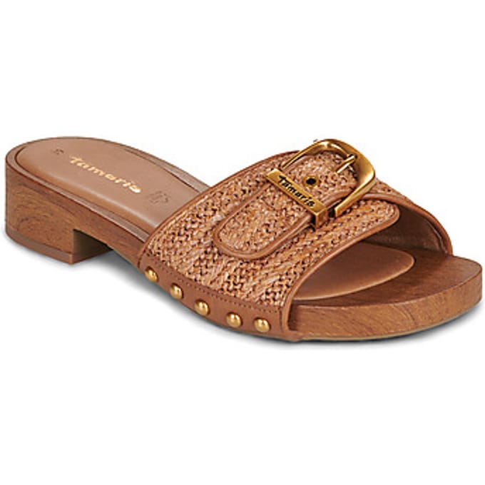Tamaris Slippers cognac Synthetisch - Maat 38