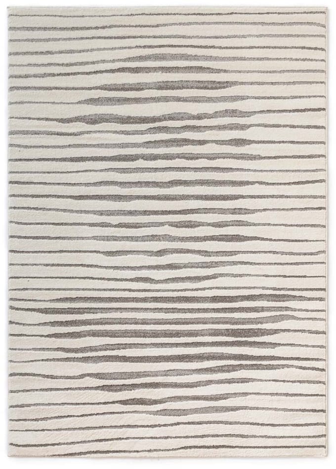 Japandi vloerkleed - Ridge Lin crème 80x150