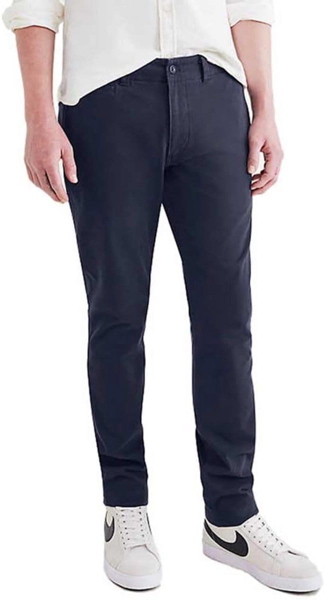 Heren Chino Broek Slim Fit Elastische Katoen Stretchy