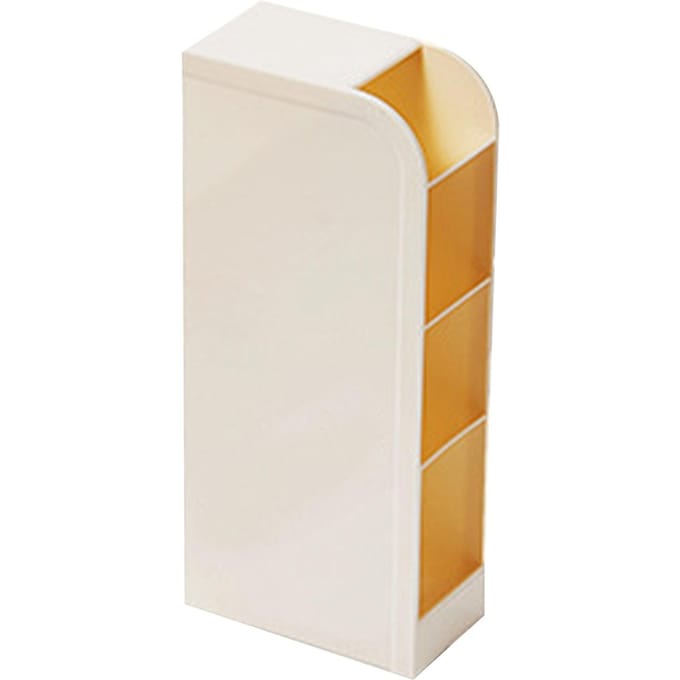 Pennenhouder Kunststof Schuin Grote Capaciteit Multifunctionele Pen Organizer voor Bureau Schrijfwaren white